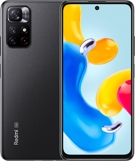 Мобільний телефон Xiaomi Redmi Note 11S 5G 4/128GB Midnight Black (6934177783272) - зображення 1