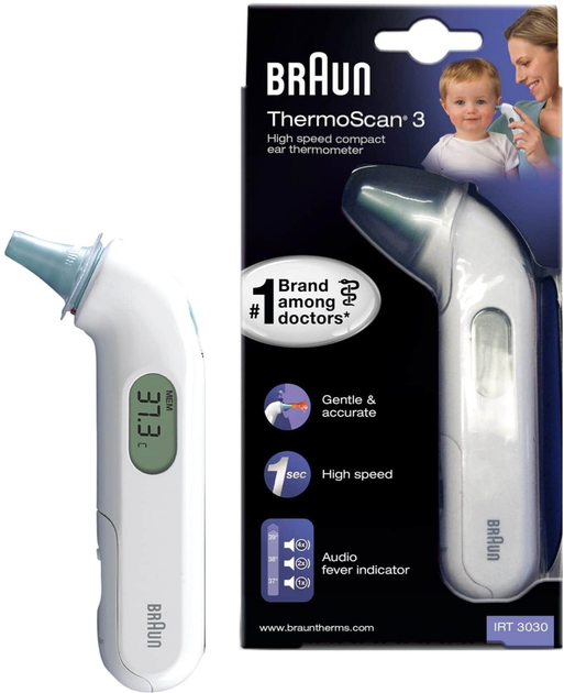 Термометр Braun Thermoscan 3 IRT3030 (4022167330307) - зображення 10