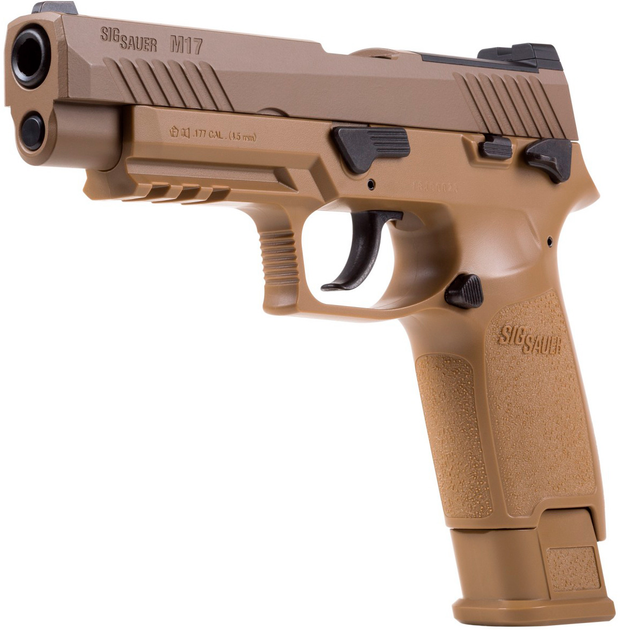 Пистолет пневматический Sig Sauer Air P320 M17 Coyote Tan кал. 4.5 мм - изображение 2