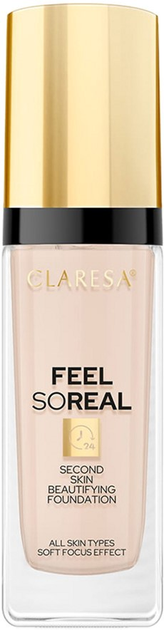 Тональний крем для обличчя Claresa Feel So Real 04 Medium 30 мл (5903819812558) - зображення 1