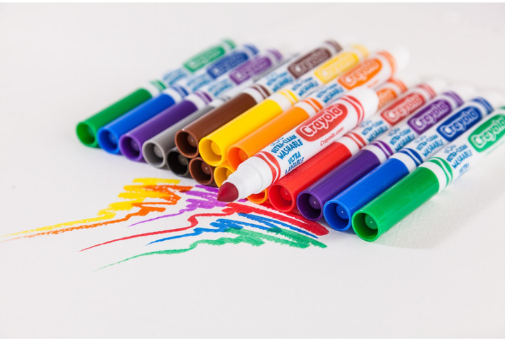 Набор фломастеров Crayola Ultra Clean Classic Washable Markers толстые 10 шт - изображение 3