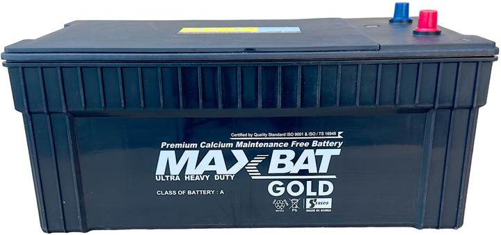 Грузовой аккумулятор MAXBAT Gold SMF 225 А/час (+/-) EN1350 520 x 275 x 220 мм (00159078) - изображение 1