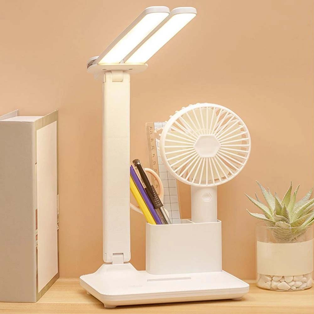 Акумуляторна настільна LED лампа VHG SN-39 з органайзером, 4000mAh, White - зображення 2