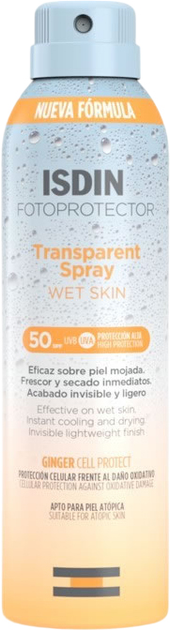 Spray przeciwsłoneczny Isdin Fotoprotector Wet Skin Spf50+ 250 ml (8429420187948) - obraz 1