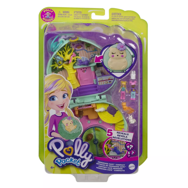 Ігровий набір Mattel Polly Pocket Кафе Їжачок GTN15 (0887961918489) - зображення 1