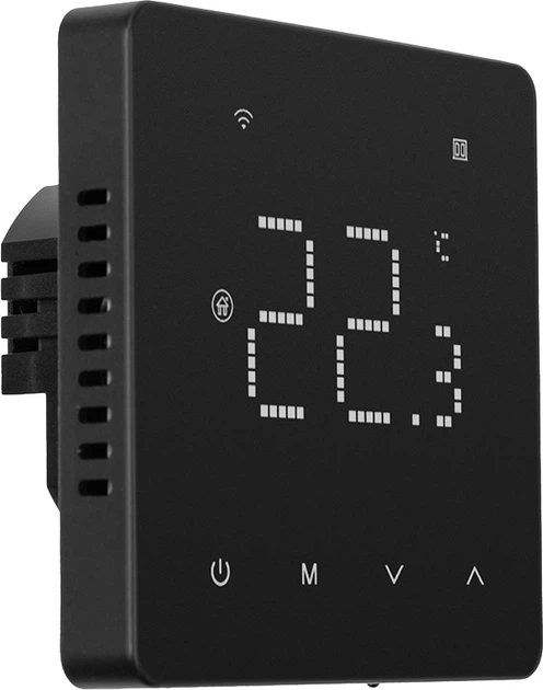 Програмований термостат опалення Beok Controls для керування котлом Wi-Fi 16 A 230 В Чорний (HT260034) - зображення 2