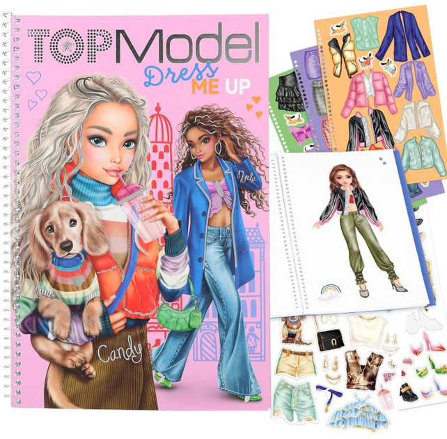 Книга з наклейками Top Model Dress Me Up (4010070664473) - зображення 1