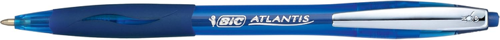 Zestaw długopisów kulkowych BIC Atlantis Soft Niebieski 12 szt (3086123307575) - obraz 2