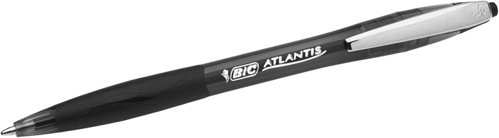 Zestaw długopisów kulkowych BIC Atlantis Soft Czarne 12 szt (3086123307582) - obraz 2