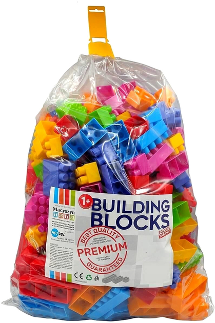 Klocki konstrukcyjne Mej-Pol Premium Building Blocks 300 elementów (5906660409601) - obraz 1