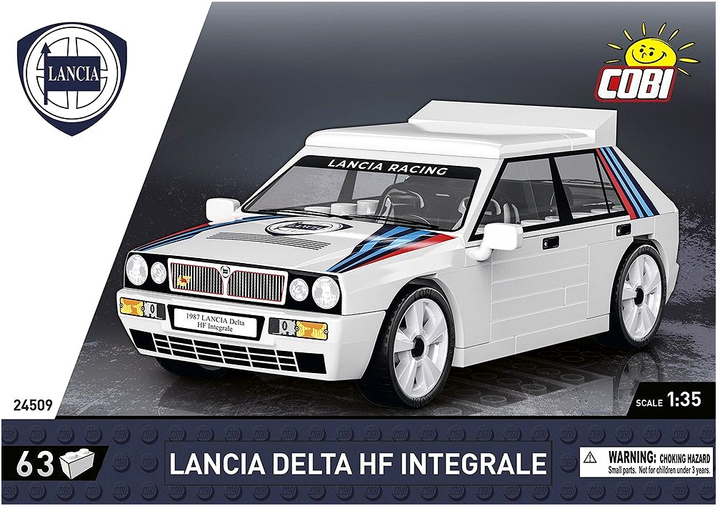 Klocki konstrukcyjne Cobi Lancia Delta HF Integrale 63 elementy (5902251245092) - obraz 1