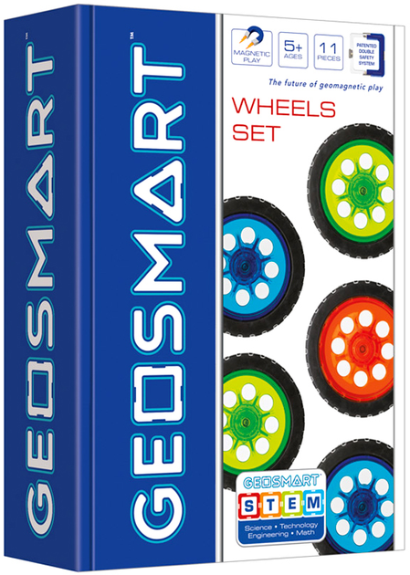 Klocki magnetyczne IUVI Games Geo Smart Wheels 11 elementów (5414301250203) - obraz 1