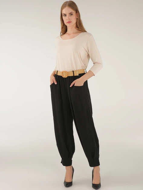 Spodnie damskie Unisono 114-2148LU S Czarne (5906140658338) - obraz 3