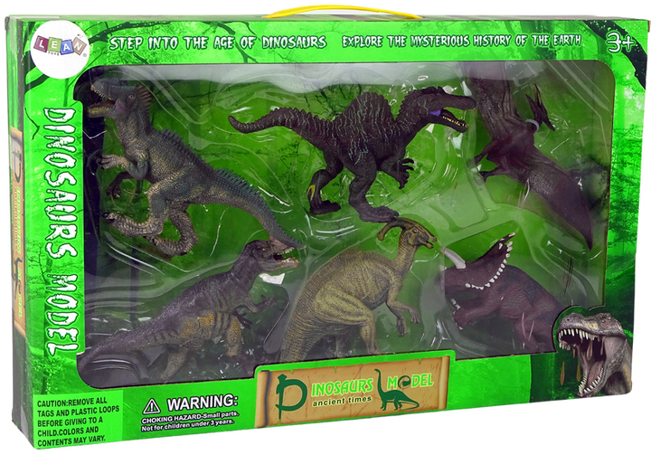 Zestaw figurek Leantoys Large Model Figures Dinozaury 6 szt (5905214970604) - obraz 1