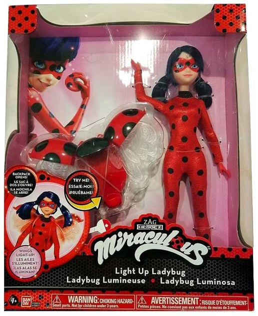 Figurka Cobi Miraculous Biedronka ze świecącymi skrzydełkami 26 cm (3296580399703) - obraz 1