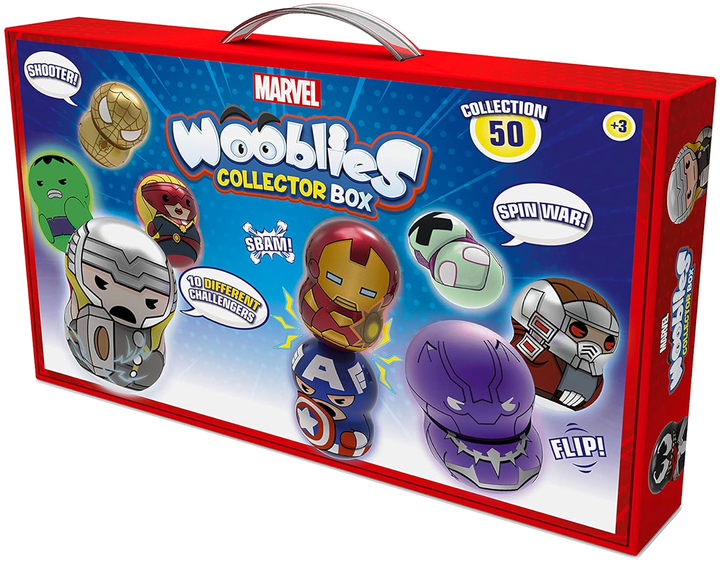 Zestaw figurek Marvel Wooblies Collector Box z akcesoriami 4 szt (8436561093809) - obraz 2