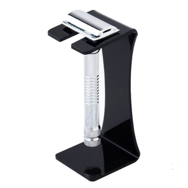 Підставка для Т-подібної бритви Pearl Acrylic Razor Stand Black SA-01B - зображення 2
