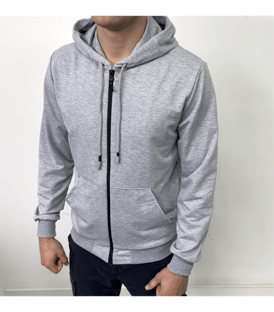 Кофта на застібці з кишенями-кенгуру - HECTOR - 17325 - XL - Сірий - Фото 1 Кофта на застібці з кишенями-кенгуру - HECTOR - 17325 - XL - Сірий - зображення 1