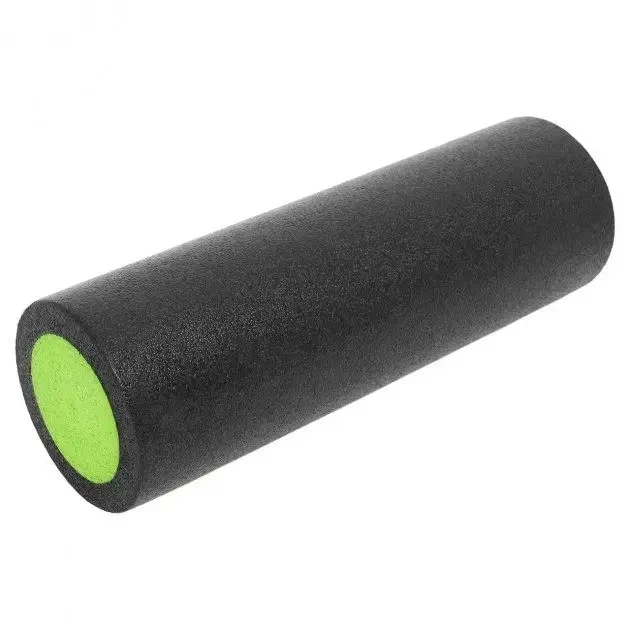 Масажний ролик (роллер) гладкий PowerPlay 4021 Fitness Roller Чорно-зелений (30x15см.) - зображення 6