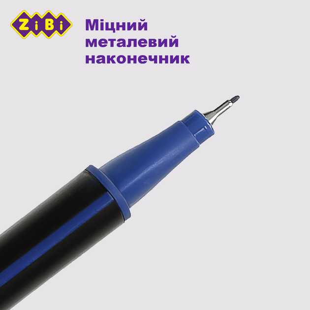 Набор разноцветных лайнеров ZiBi 0.4 мм трехгранные 12 шт (ZB.2850) - изображение 4