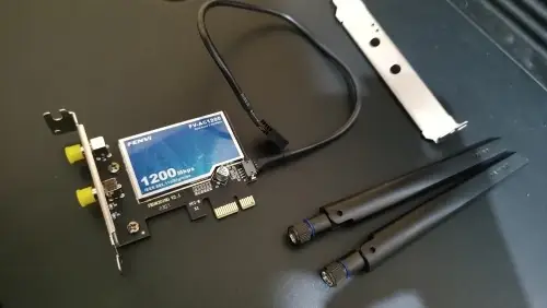 Двухдиапазонный PCI-E Wi-Fi адаптер высокоскоростной 2.4/5GHz 1200 Mbps с Bluetooth 4.0 антеннами (478132-Prob) - Фото 2 Двухдиапазонный PCI-E Wi-Fi адаптер высокоскоростной 2.4/5GHz 1200 Mbps с Bluetooth 4.0 антеннами (478132-Prob) - изображение 2