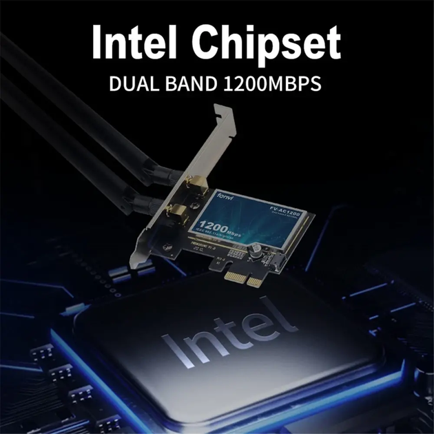 Двухдиапазонный PCI-E Wi-Fi адаптер высокоскоростной 2.4/5GHz 1200 Mbps с Bluetooth 4.0 антеннами (478132-Prob) - Фото 6 Двухдиапазонный PCI-E Wi-Fi адаптер высокоскоростной 2.4/5GHz 1200 Mbps с Bluetooth 4.0 антеннами (478132-Prob) - изображение 6