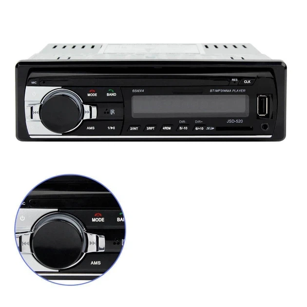 Автомагнитола JSD 520 Магнитола с USB/FM/AUX и Bluetooth 260Вт - изображение 4