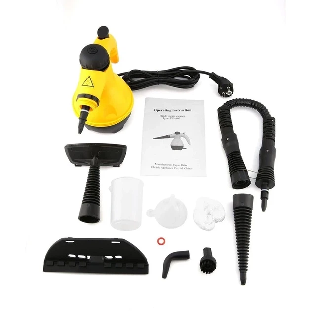 Отпариватель с функцией пароочистителя Steam Cleaner DF-A001 ручной 1200 Вт 350 мл ручной парогенератор желтый - изображение 7