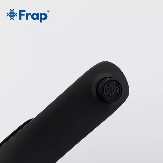 Змішувач для раковини високий Frap F1052-57 чорний - Фото 5 Змішувач для раковини високий Frap F1052-57 чорний - зображення 5