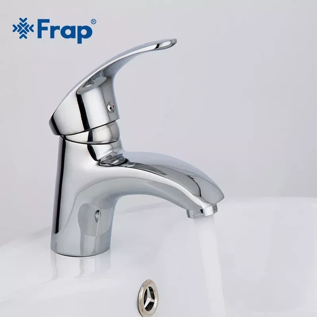 Змішувач для умивальника Frap F1021, хром - изображение 2