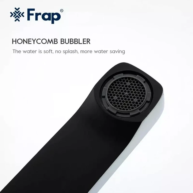 Душова система Frap F2457 Black/Chrome чорний/хром з латуні на три споживача з поворотним виливом-перемикачем (1037554) - зображення 6