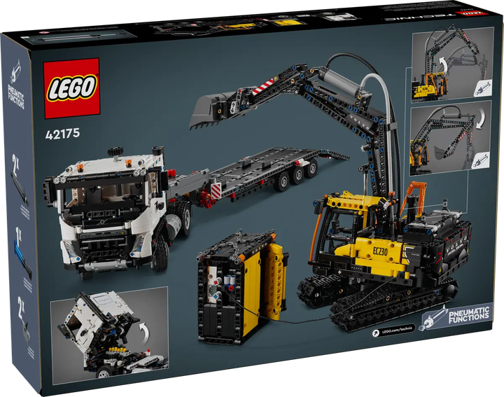 Конструктор LEGO Technic: Вантажівка Volvo FMX та екскаватор EC230 Electric 2274 елементи (42175) - зображення 1