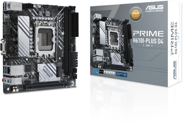 Материнская плата Asus PRIME H610I-PLUS D4 CSM (s1700, Intel