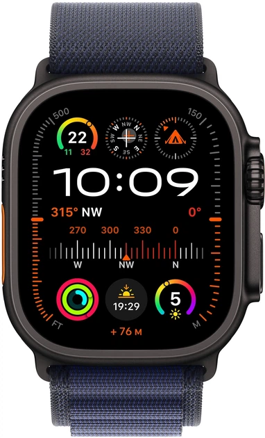 Pasek Apple AlpineLoop Black Titanium Finish do Apple Watch 49mm Navy Large (APL_MYPY3) - obraz 3