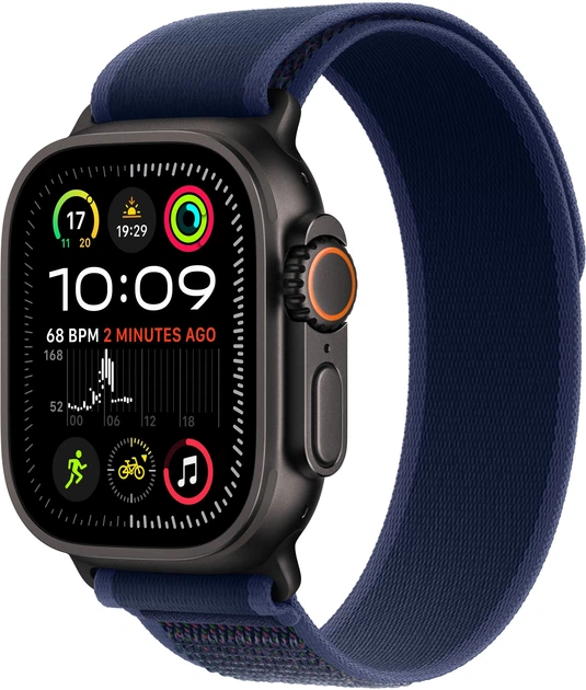 Pasek Apple TrailLoop Black Titanium Finish do Apple Watch 49mm Blue S/M (APL_MYQ73) - obraz 2