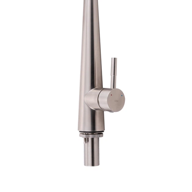 Смеситель для кухни Qtap Evicka с выдвижным изливом QTEVI91103UN Brushed Nickel PVD - изображение 4