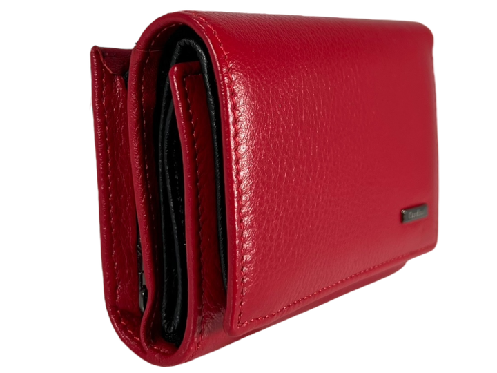 Кошелек женский из натуральной кожи, красный, с застежкой на молнии Cardinal - Фото 8 Кошелек женский из натуральной кожи, красный, с застежкой на молнии Cardinal - изображение 8
