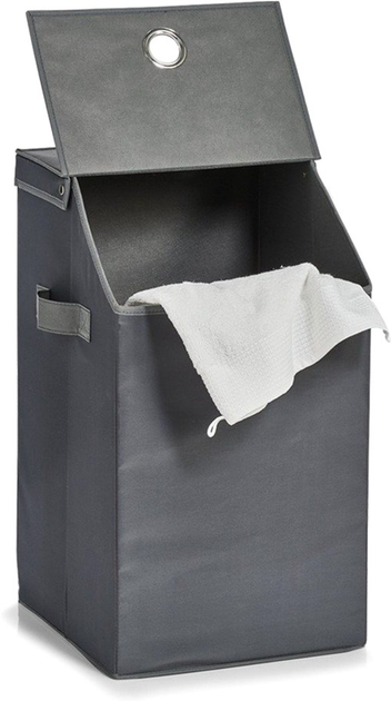 Кошик для білизни Zeller Laundry 80 л Антрацит (4003368142685) - зображення 3