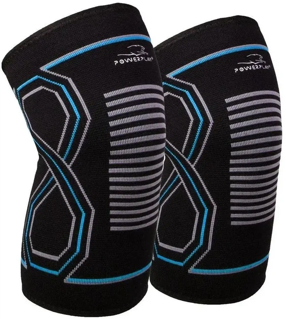 Наколенники спортивные PowerPlay PP-4099 Knee Support Черно/Синие S/M (пара) - Фото 1 Наколенники спортивные PowerPlay PP-4099 Knee Support Черно/Синие S/M (пара) - изображение 1