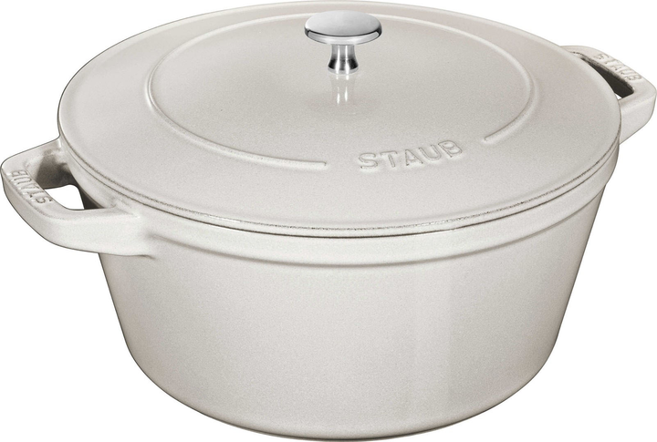 Zestaw naczyń Staub z pokrywką truflowy 24 cm 2 szt (40508-385-0) - obraz 3