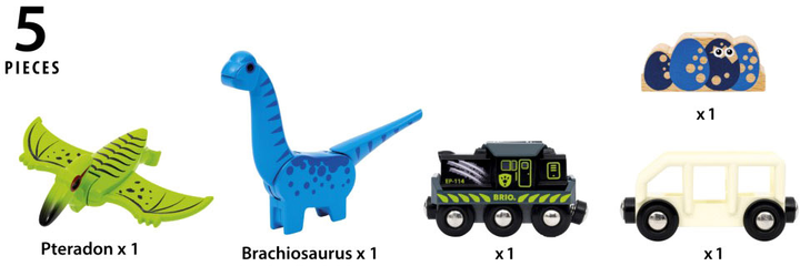 Zestaw do zabawy Ravensburger Brio Dinosaur Pociąg z automatycznym ruchem (7312350360967) - obraz 8