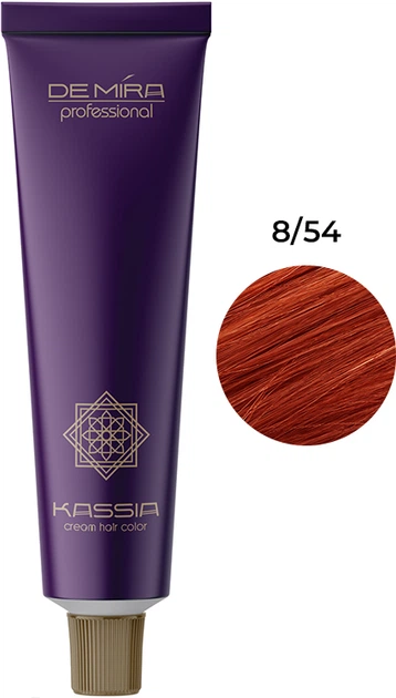 Фарба для волосся 8/54 DEMIRA Professional KASSIA 90 мл - Фото 1 Фарба для волосся 8/54 DEMIRA Professional KASSIA 90 мл - зображення 1