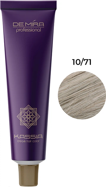 Фарба для волосся 10/71 DEMIRA Professional KASSIA 90 мл - Фото 1 Фарба для волосся 10/71 DEMIRA Professional KASSIA 90 мл - зображення 1