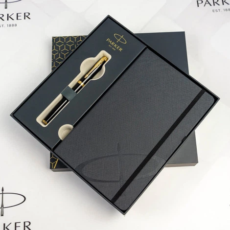 Набор Parker IM Black GT RB (роллер + блокнот Parker) - изображение 5