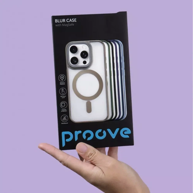 Чохол для iPhone 13 Pro Max | Proove Blur Case with Magnetic Ring sierra blue - зображення 3