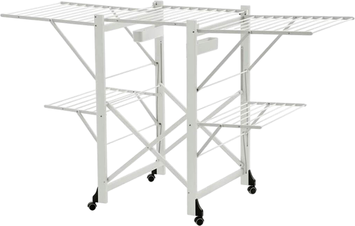 Suszarka na pranie Arredamenti Gabbiano na kółkach biała 175 x 67 cm (8023856600028) - obraz 1