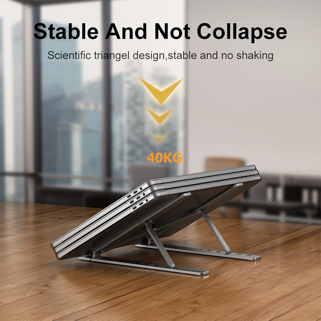 Регульована Підставка для Ноутбука Clefers W35 Aluminium alloy 16,5" (5024411) - Фото 8 Регульована Підставка для Ноутбука Clefers W35 Aluminium alloy 16,5" (5024411) - зображення 8