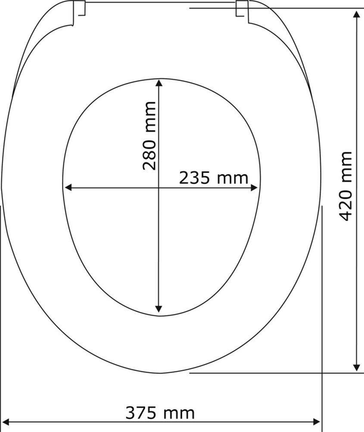 Deska sedesowa Wenko Kos Thermoplast Biała (4008838722510) - obraz 6