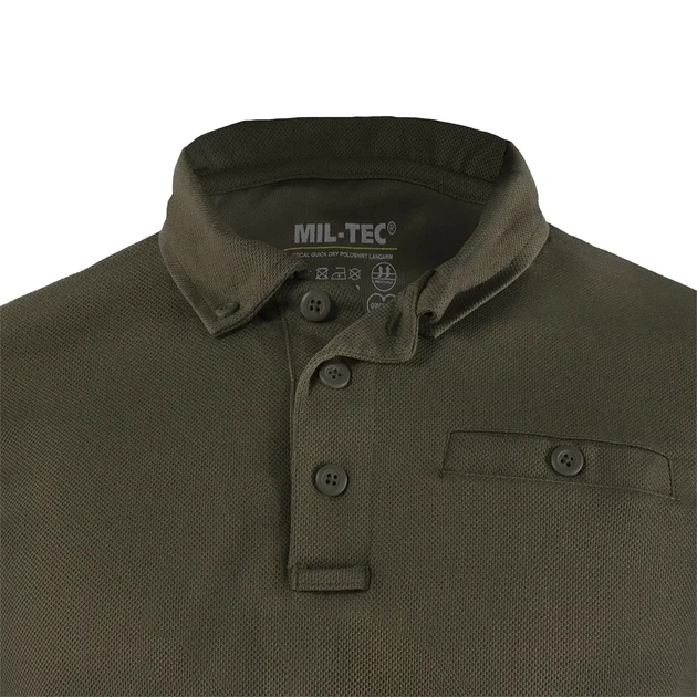 Рубашка Mil-Tec Tactical Quickdry Олива d/r 10962001 - 2XL - изображение 4