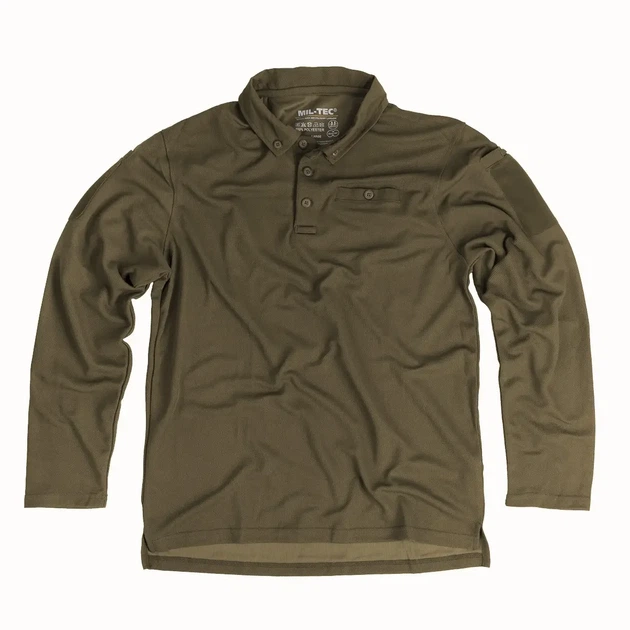 Тактическая Рубашка поло Mil-Tec Tactical Quickdry Койот d/r 10962019 - 3XL - изображение 7